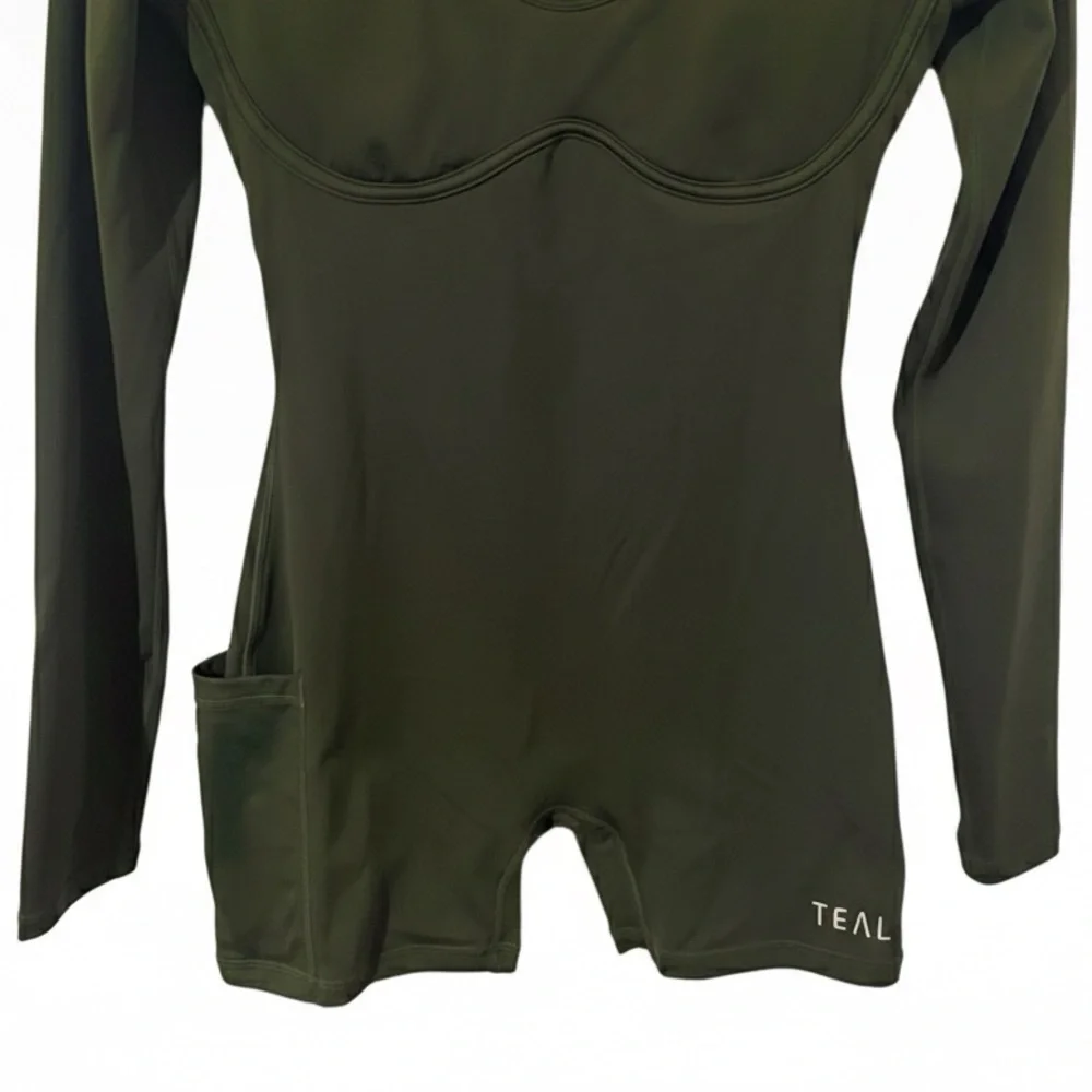 Active By Teal • Rust Aura Long Sleeve Jumpsuit - Picture 5 of 9